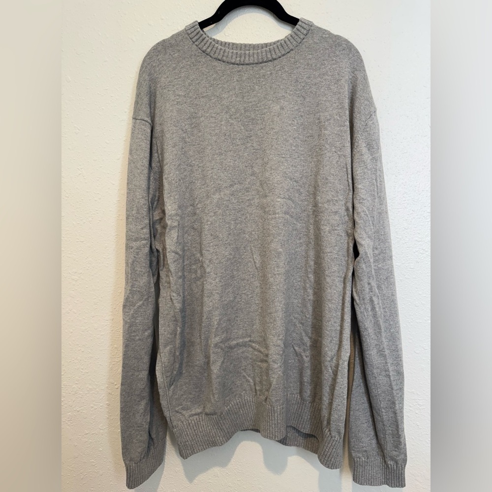 Vuori Organic Cotton Cashmere Crewneck Sweater Grey XXL BNWOT